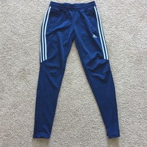 Adidas women’s small blue joggers with pockets